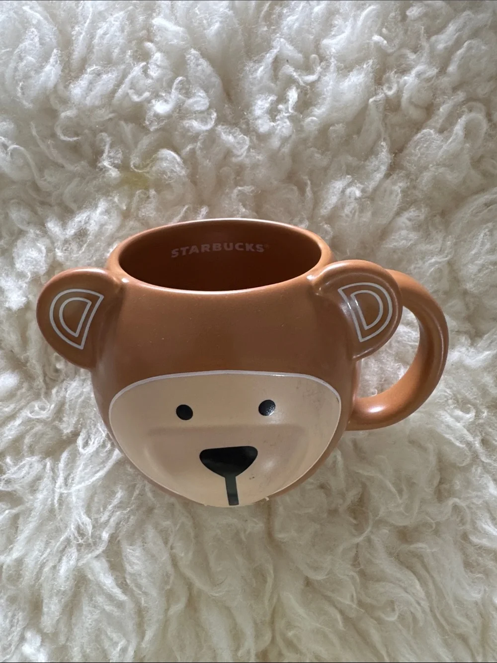New Starbucks Limited Edition Monkey Face Porcelain Mug